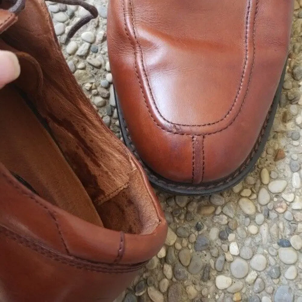 Florsheim Oxford Lace Up Brown Dress Shoes Comfortech Milford Cognac Size 11 M